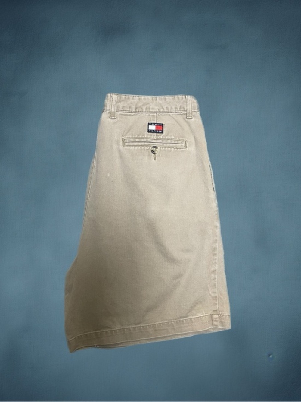 90s Vintage Tommy Hilfiger Pleat-Front Cotton Shorts